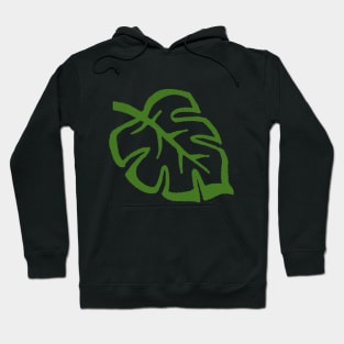 Simple monstera design Hoodie